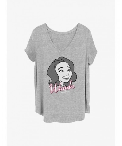 Marvel WandaVision Wanda Girls T-Shirt Plus Size $8.32 T-Shirts