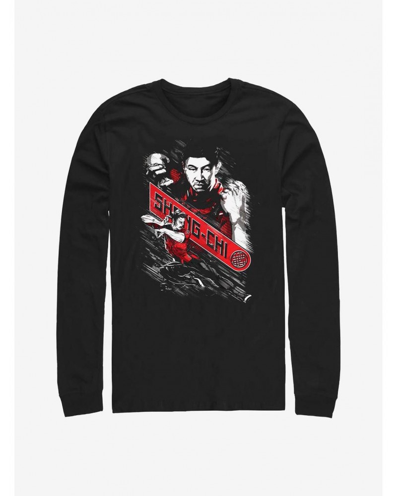 Marvel Shang-Chi And The Legend Of The Ten Rings Fists Of Marvel Long-Sleeve T-Shirt $10.26 T-Shirts