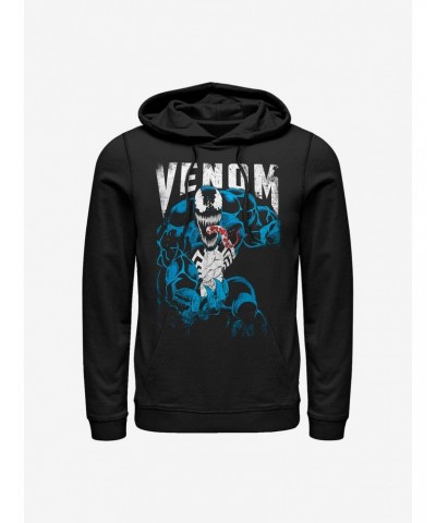 Marvel Venom Grunge Hoodie $12.21 Hoodies