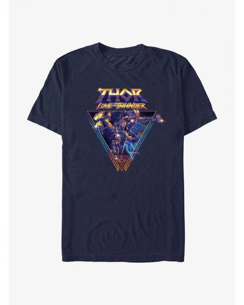 Marvel Thor Love And Thunder Badge T-Shirt $7.07 T-Shirts