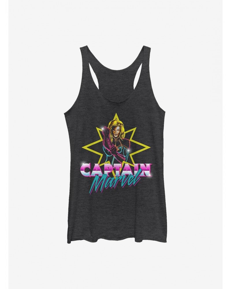 Marvel Captain Marvel Neon Girls Tank $8.70 Tanks