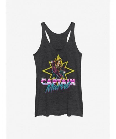 Marvel Captain Marvel Neon Girls Tank $8.70 Tanks