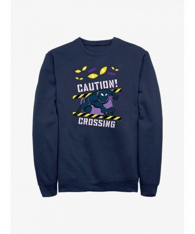 Marvel Black Panther Caution Crossing Sweatshirt $10.92 Sweatshirts