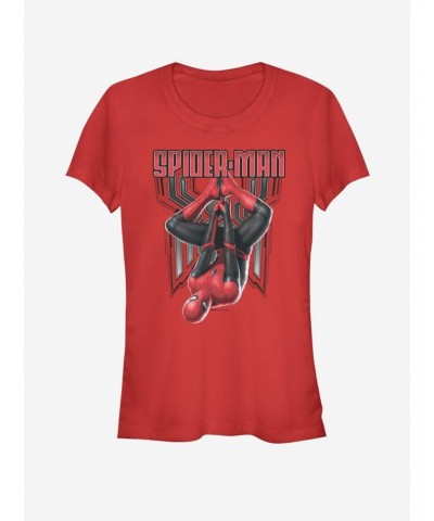 Marvel Spider-Man Far From Home Hanging Around Girls T-Shirt $6.37 T-Shirts