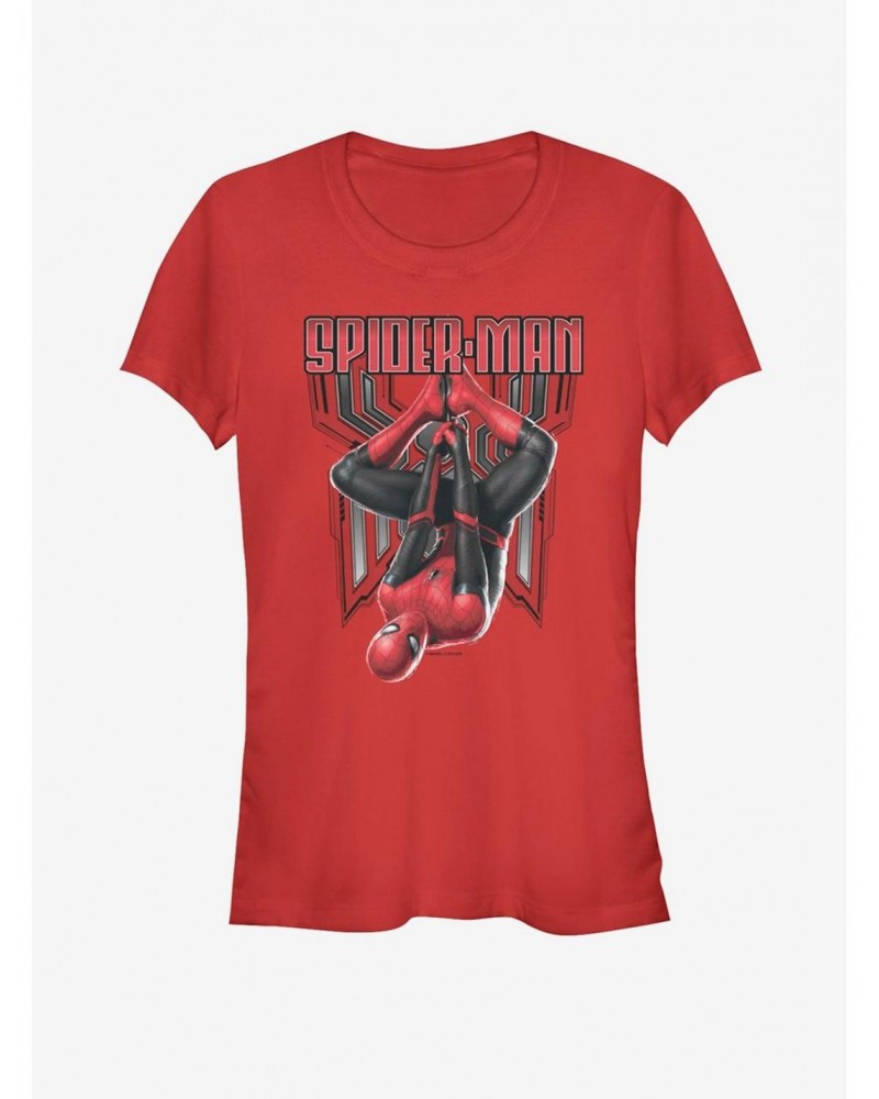 Marvel Spider-Man Far From Home Hanging Around Girls T-Shirt $6.37 T-Shirts