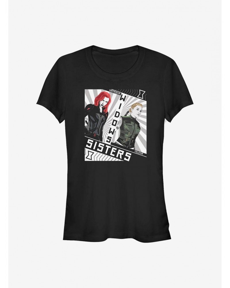 Marvel Black Widow Girls T-Shirt Sisters Girls T-Shirt $7.37 T-Shirts