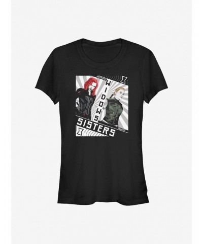 Marvel Black Widow Girls T-Shirt Sisters Girls T-Shirt $7.37 T-Shirts