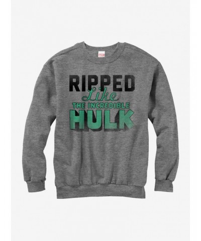 Hulk Ripped Like the Hulk Girls Sweatshirt $14.76 Sweatshirts