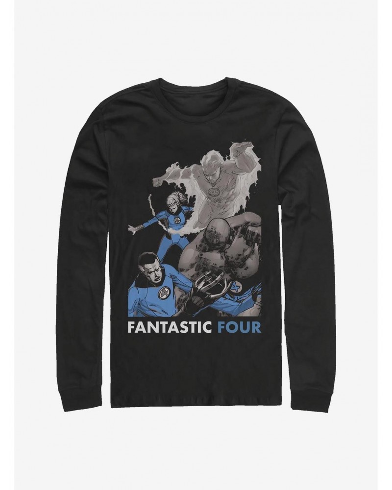 Marvel Fantastic Four The Four Long-Sleeve T-Shirt $12.37 T-Shirts