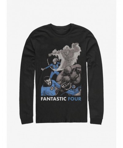 Marvel Fantastic Four The Four Long-Sleeve T-Shirt $12.37 T-Shirts