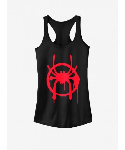 Marvel Spider-Man Miles Symbol Girls Tank $8.96 Tanks