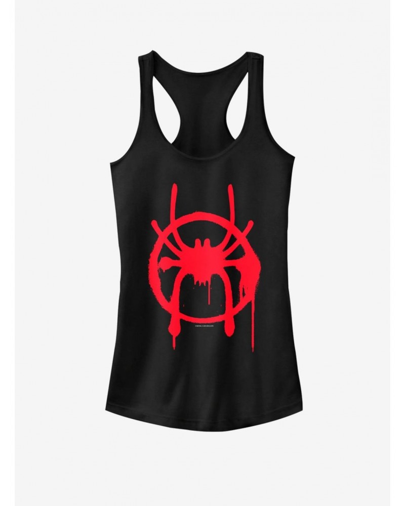 Marvel Spider-Man Miles Symbol Girls Tank $8.96 Tanks