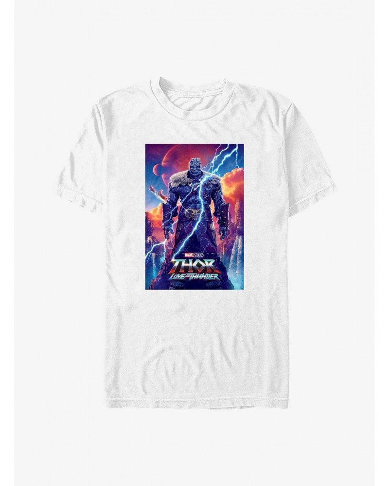 Marvel Thor: Love and Thunder Korg Movie Poster T-Shirt $6.88 T-Shirts