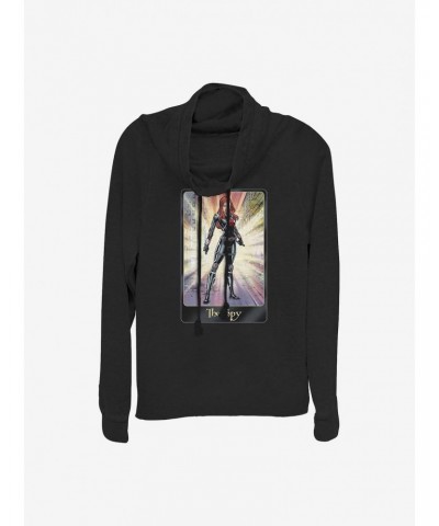 Marvel Black Widow The Black Widow Cowlneck Long-Sleeve Girls Top $13.65 Tops