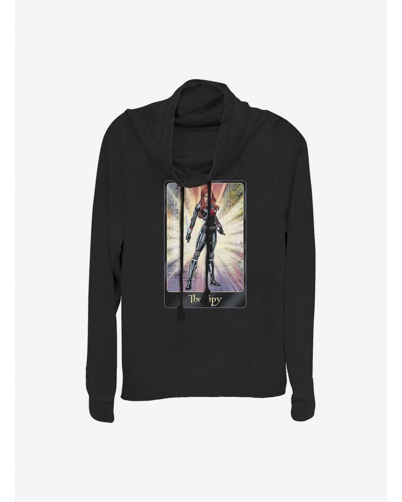 Marvel Black Widow The Black Widow Cowlneck Long-Sleeve Girls Top $13.65 Tops