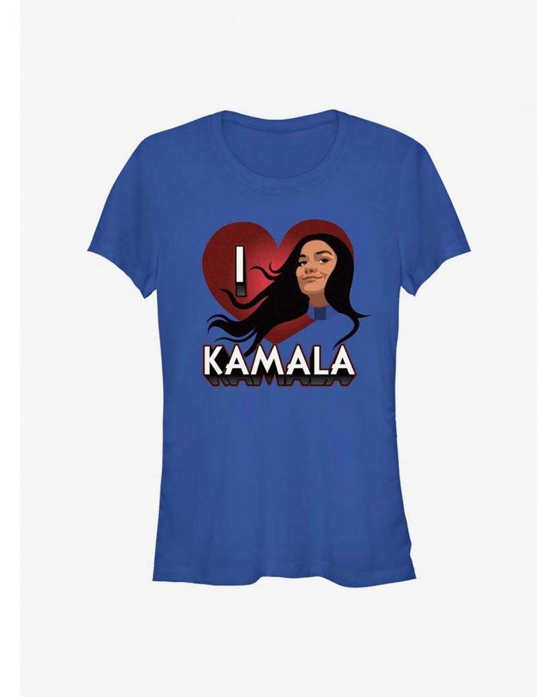 Marvel Ms. Marvel I Heart Kamala Girls T-Shirt $6.77 T-Shirts