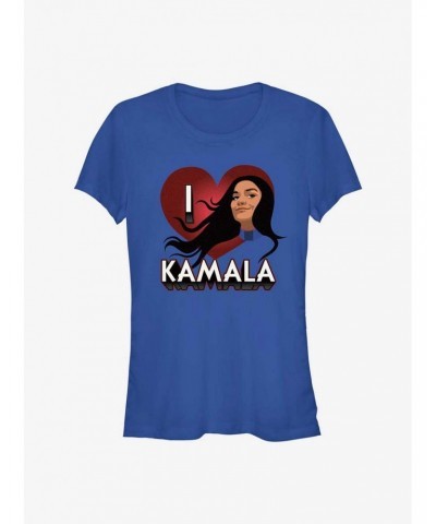 Marvel Ms. Marvel I Heart Kamala Girls T-Shirt $6.77 T-Shirts