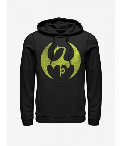 Marvel Iron Fist Iron Logo Hoodie $15.09 Hoodies