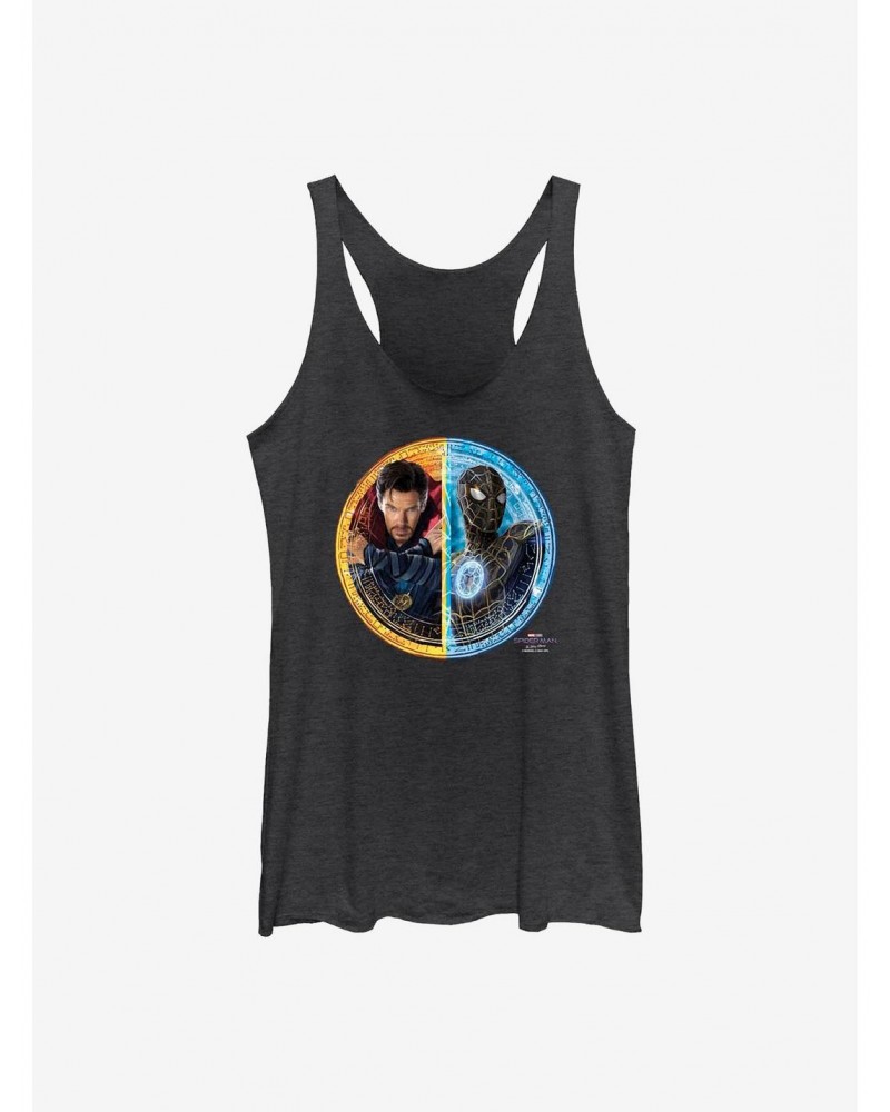 Marvel Spider-Man: No Way Home Spidey Doctor Strange Circle Girls Tank $7.87 Tanks