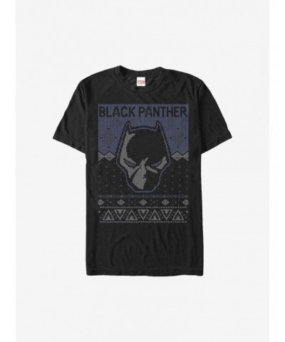 Marvel Black Panther Ugly Christmas Sweater T-Shirt $7.65 T-Shirts