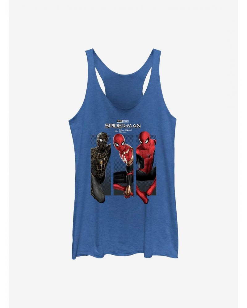 Marvel Spider-Man: No Way Home Three Poses Girls Tank $9.12 Tanks