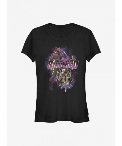 Marvel What If...? T'Challa Star-Lord Girls T-Shirt $6.97 T-Shirts