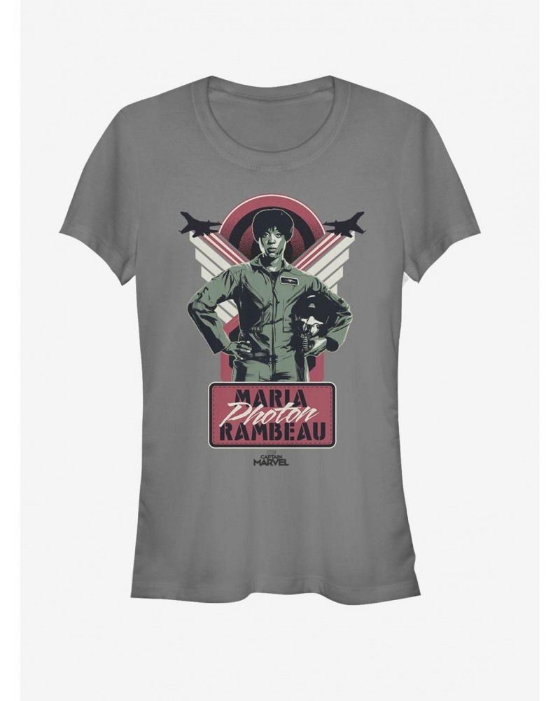 Marvel Captain Marvel Photon Rambeau Girls T-Shirt $9.16 T-Shirts