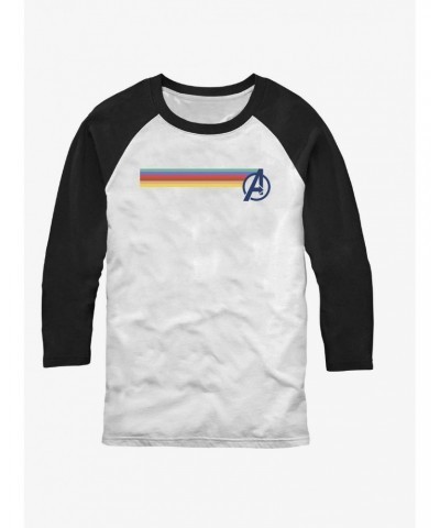 Marvel Avengers Multi Stripe Logo Raglan T-Shirt $10.69 T-Shirts