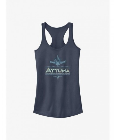 Marvel Black Panther: Wakanda Forever Attuma Logo Girls Tank $9.76 Tanks