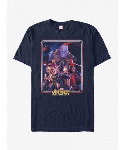 Marvel Avengers Infinity War Group Poster T-Shirt $7.46 T-Shirts