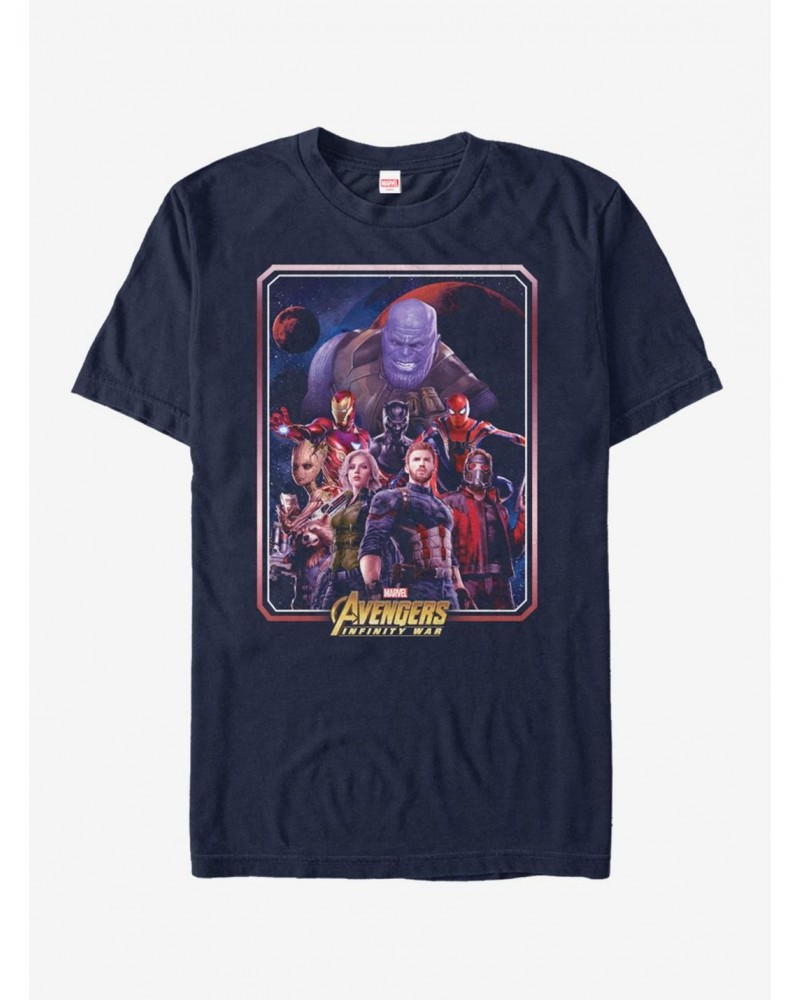 Marvel Avengers Infinity War Group Poster T-Shirt $7.46 T-Shirts