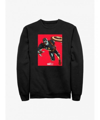 Marvel What If...? Zombie Captain America Sweatshirt $10.04 Sweatshirts