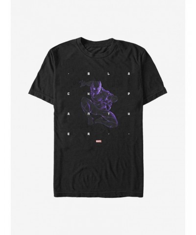 Marvel Black Panther Panther Shapes T-Shirt $7.27 T-Shirts