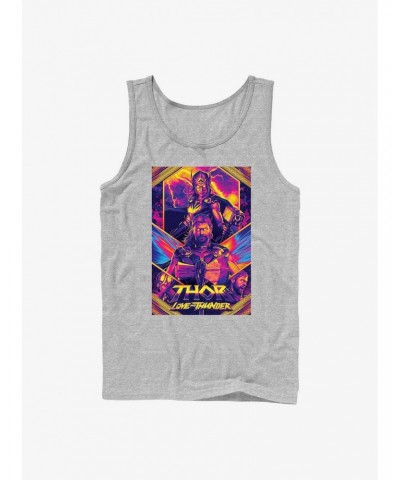 Marvel Thor: Love And Thunder Neon Poster Tank $9.16 Tanks