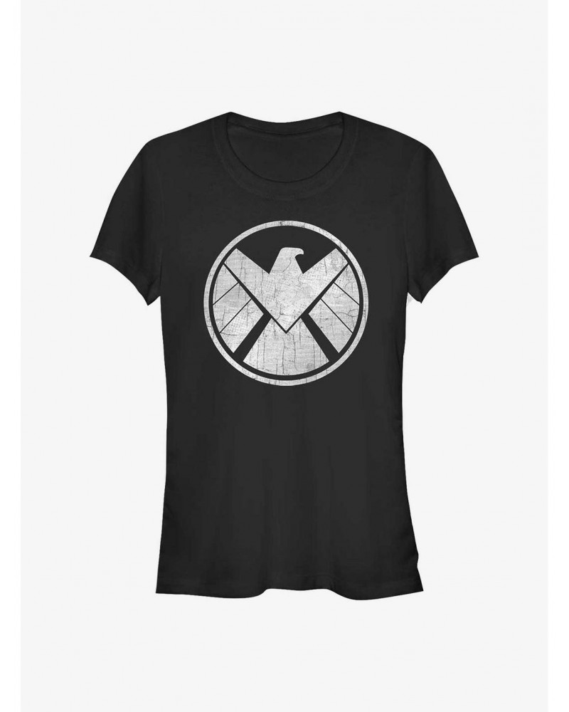 Marvel Avengers Distressed Shield Girls T-Shirt $6.37 T-Shirts