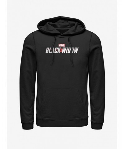 Marvel Black Widow Logo Hoodie $17.24 Hoodies