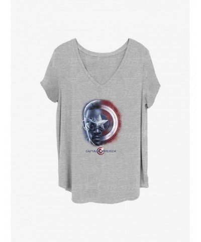 Marvel The Falcon and the Winter Soldier Sam And The Shield Girls T-Shirt Plus Size $9.25 T-Shirts