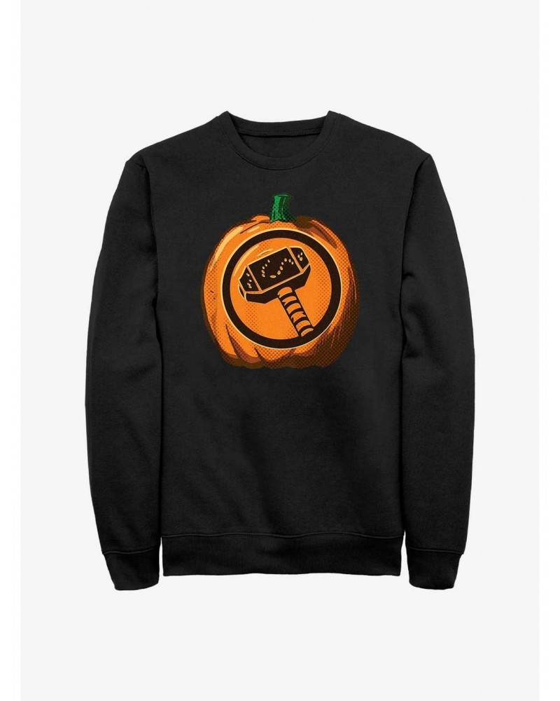 Marvel Thor Pumpkin Logo Sweatshirt $8.86 Sweatshirts