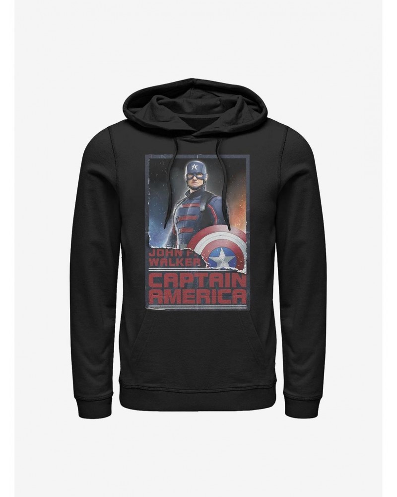 Marvel The Falcon And The Winter Soldier Walker Captain America Hoodie $15.80 Hoodies