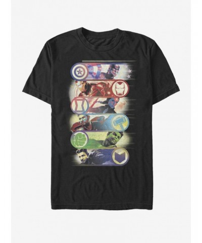 Marvel Avengers: Endgame Avengers Group Badge T-Shirt $8.41 T-Shirts