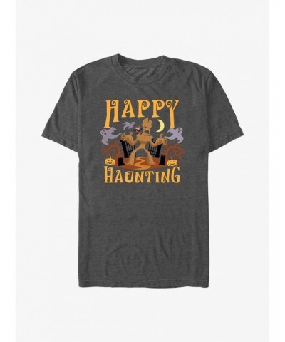 Marvel Guardians Of The Galaxy Groot & Rocket Happy Haunting T-Shirt $8.22 T-Shirts