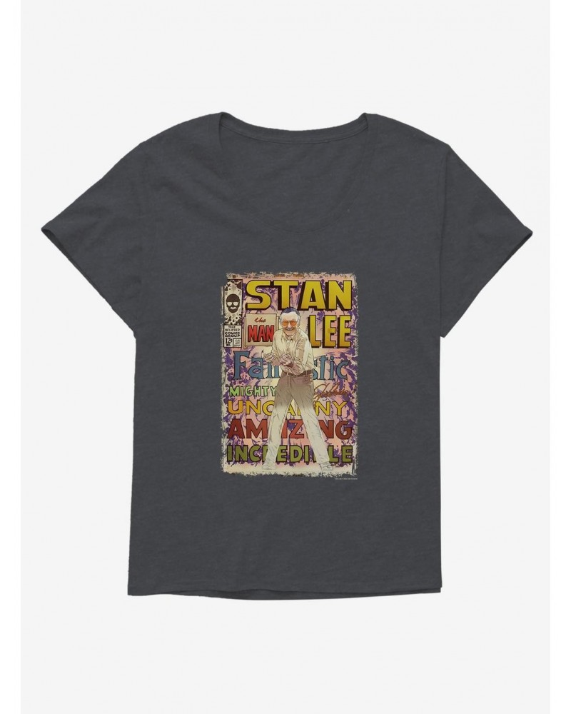 Stan Lee Universe Stan The Man Girls T-Shirt Plus Size $10.05 T-Shirts