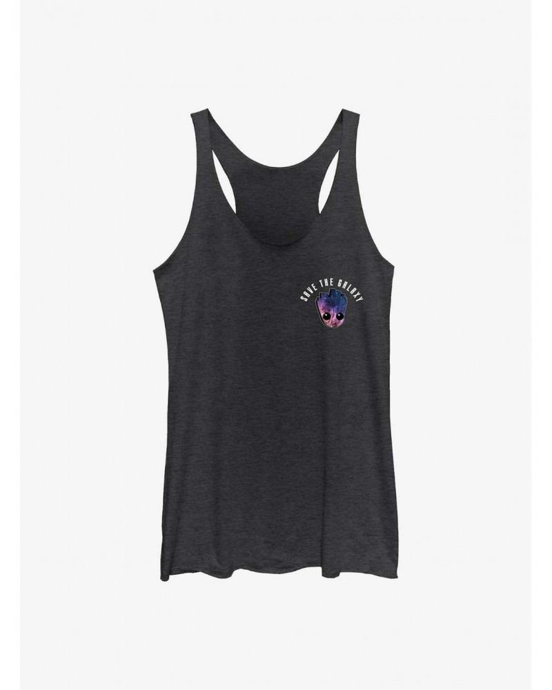 Marvel Guardians of the Galaxy Earth Day Groot Galaxy Girls Tank $8.91 Tanks