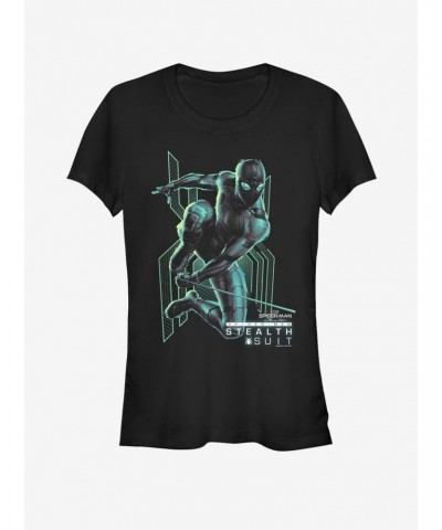 Marvel Spider-Man Far From Home Spider Darkness Girls T-Shirt $8.76 T-Shirts