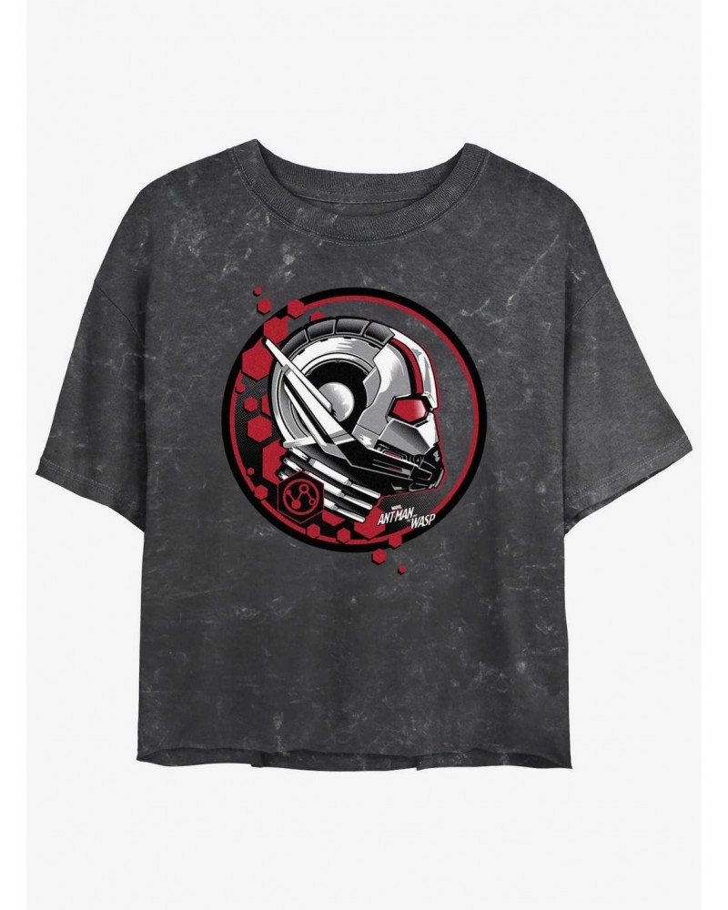 Marvel Ant-Man and the Wasp: Quantumania Ant Stamp Mineral Wash Girls Crop T-Shirt $7.86 T-Shirts