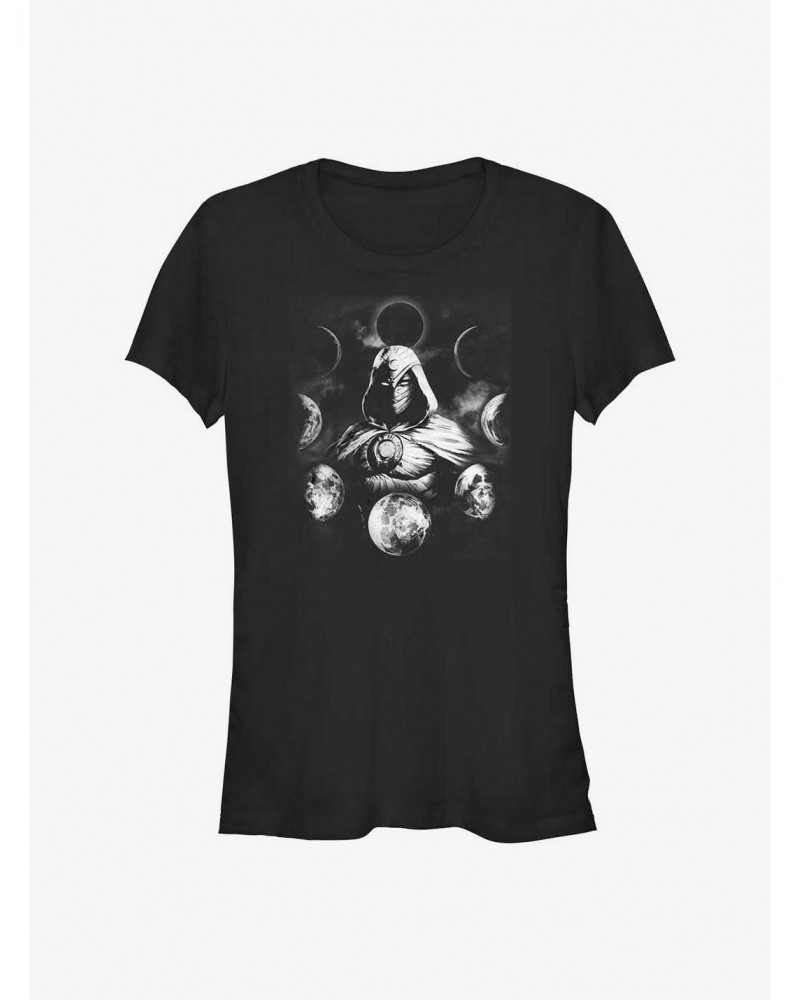 Marvel Moon Knight Moon Phases Girls T-Shirt $9.76 T-Shirts