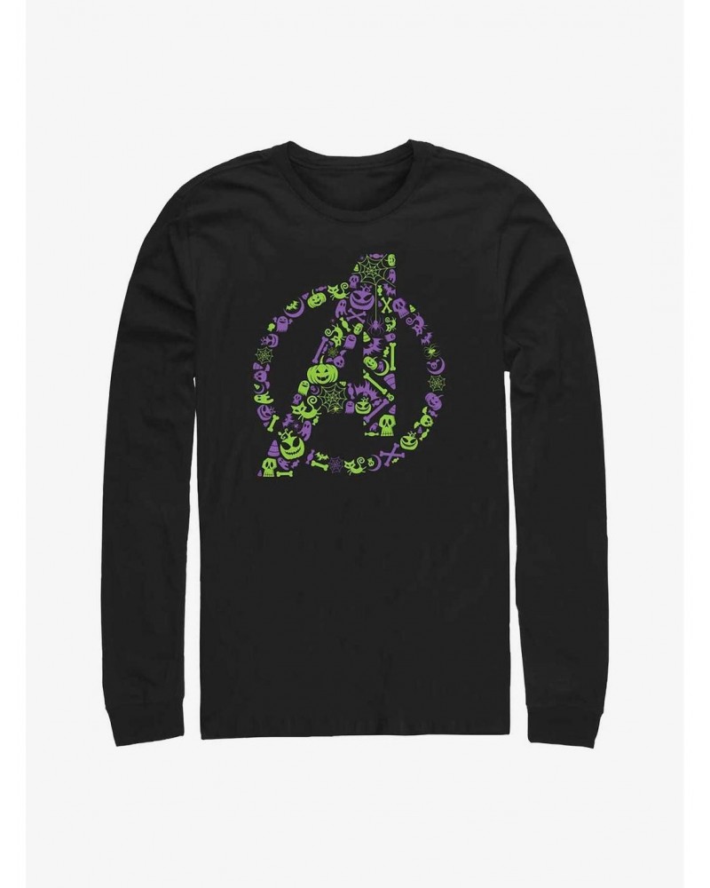 Marvel Avengers Spooky Logo Long-Sleeve T-Shirt $11.58 T-Shirts