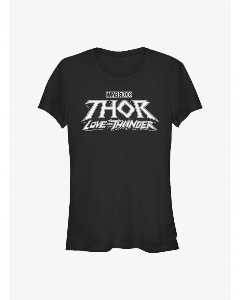 Marvel Thor: Love And Thunder Logo Girls T-Shirt $7.97 T-Shirts