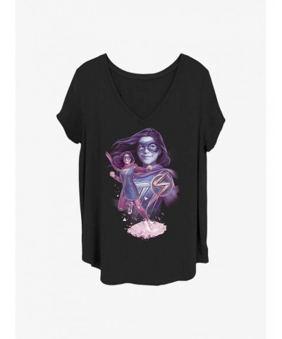 Marvel Ms. Marvel House Of Mirrors Girls Plus T-Shirt $9.02 T-Shirts