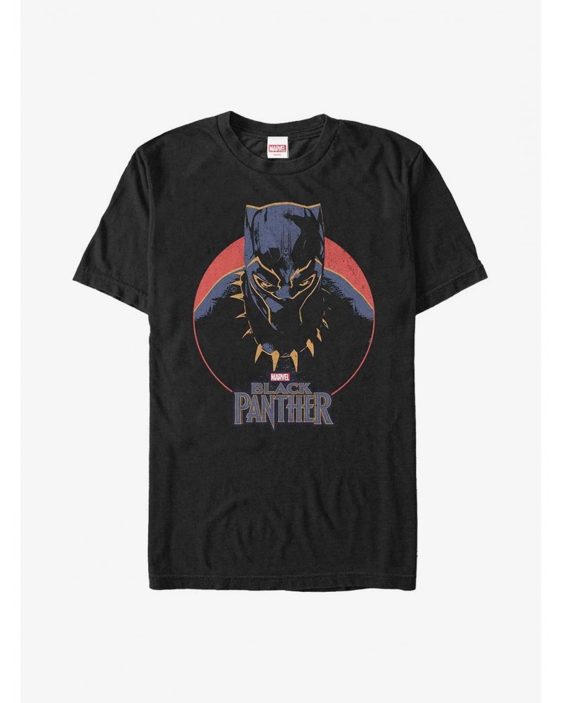 Marvel Black Panther Retro Portrait T-Shirt $8.60 T-Shirts